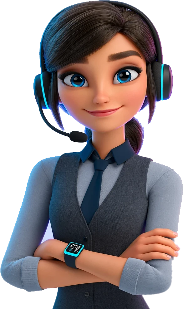 Patricia — die digitale Assistentin der Gemeinde, mit Headset