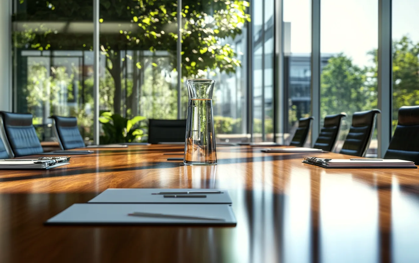 Helles Besprechungszimmer der Kanzlei