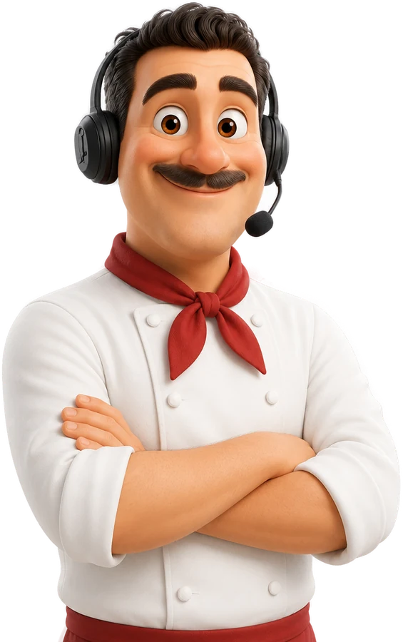 Alfredo — host at the phone
